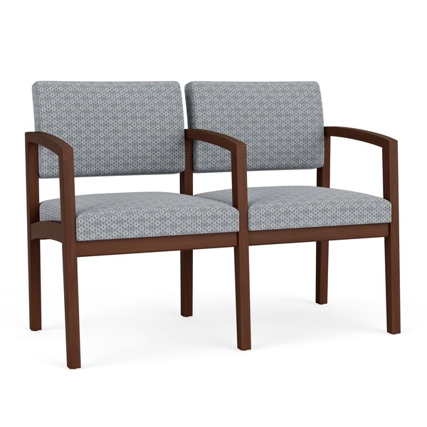 Lesro Lenox 2 Seat Tandem Seating W/ Arm, 44 in W 26 in L 31.5 in H LW2103 - main